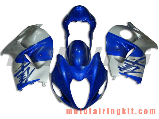 Kits de carenado aptos para GSXR1300 GSX-R 1300 GSXR 1300 1997 - 2007 Molde de inyección de plástico ABS Carrocería completa para motocicleta Marco de carrocería de posventa (plata y azul) B033