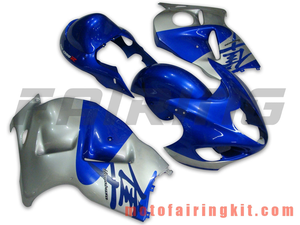 Fairing Kits Fit for GSXR1300 GSX-R 1300 GSXR 1300 1997 - 2007 Plastic ABS Injection Mold Complete Motorcycle Body Aftermarket Bodywork Frame (Silver & Blue) B033