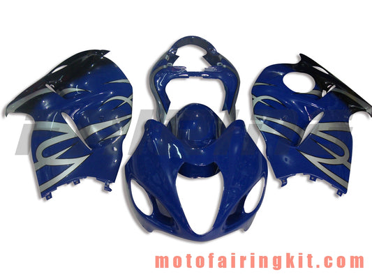 Kits de carenado aptos para GSXR1300 GSX-R 1300 GSXR 1300 1997 - 2007 Molde de inyección de plástico ABS Carrocería completa para motocicleta Marco de carrocería de posventa (azul y plata) B034