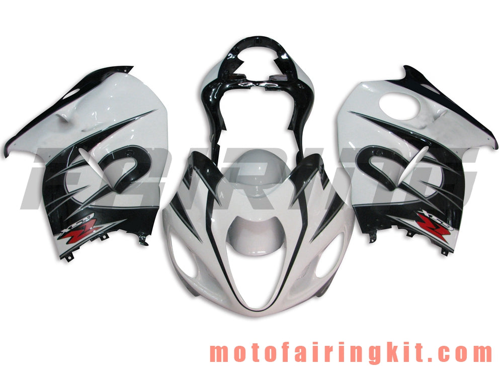 Kits de carenado aptos para GSXR1300 GSX-R 1300 GSXR 1300 1997 - 2007 Molde de inyección de plástico ABS Carrocería completa para motocicleta Marco de carrocería de posventa (blanco y negro) B037