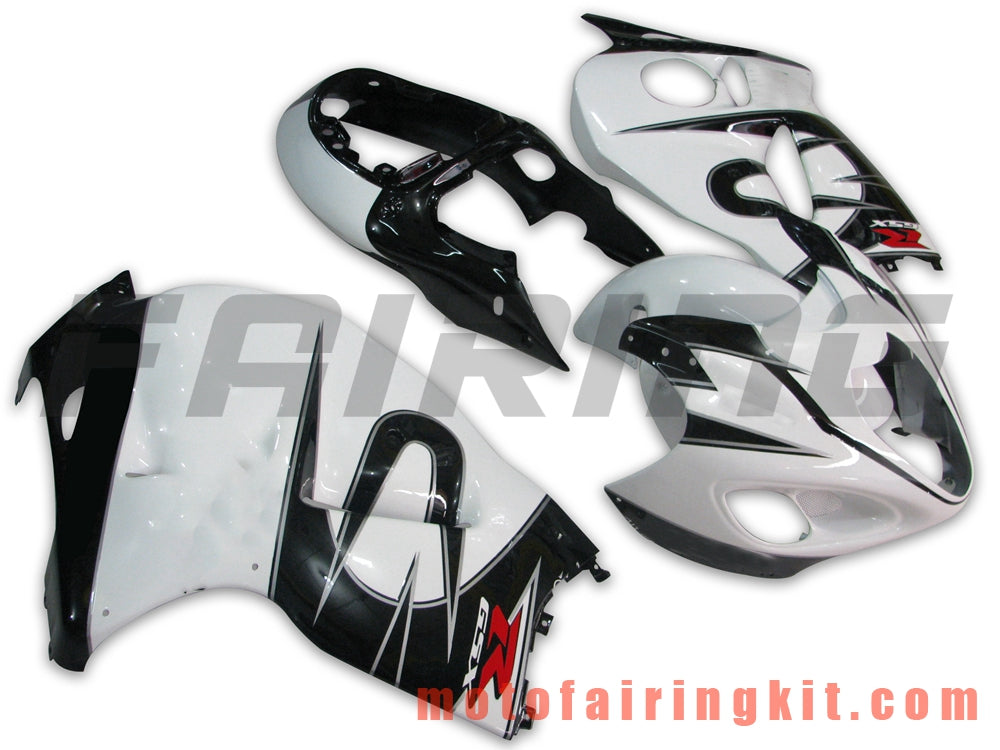 Kits de carenado aptos para GSXR1300 GSX-R 1300 GSXR 1300 1997 - 2007 Molde de inyección de plástico ABS Carrocería completa para motocicleta Marco de carrocería de posventa (blanco y negro) B037