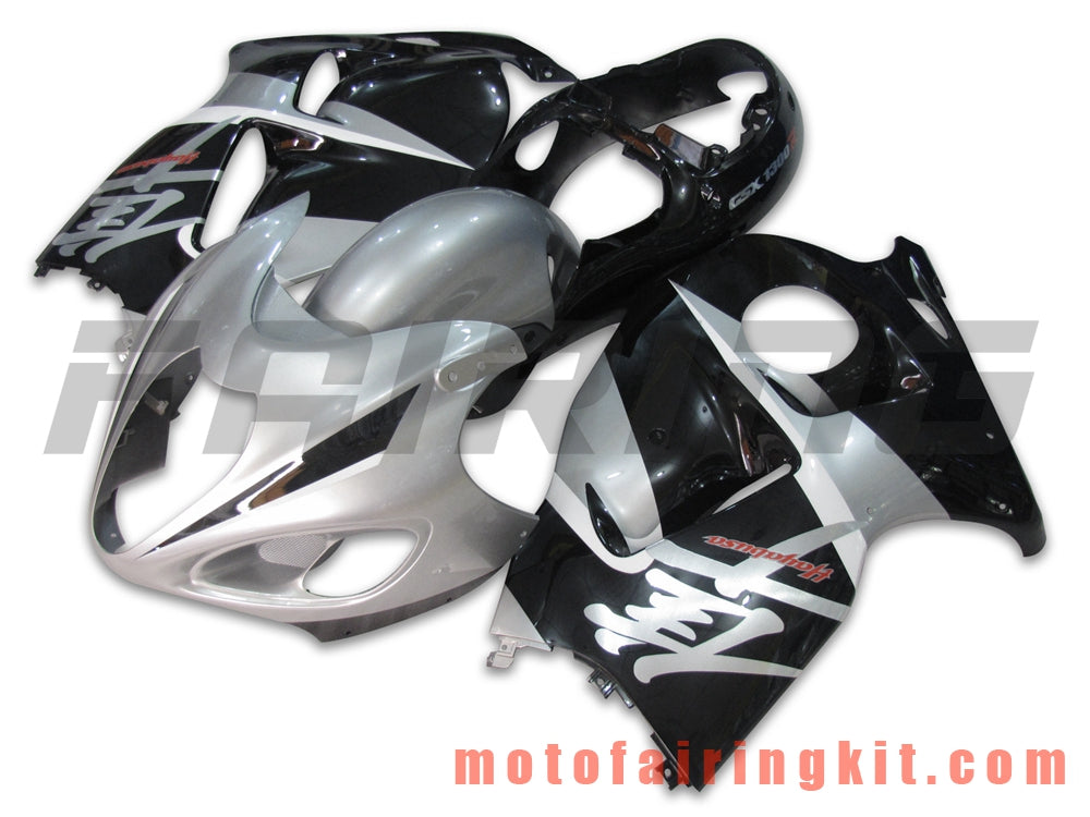 Fairing Kits Fit for GSXR1300 GSX-R 1300 GSXR 1300 1997 - 2007 Plastic ABS Injection Mold Complete Motorcycle Body Aftermarket Bodywork Frame (Silver & Black) B041