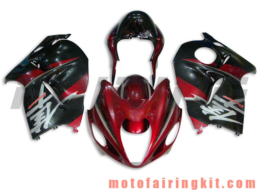 Kits de carenado aptos para GSXR1300 GSX-R 1300 GSXR 1300 1997 - 2007 Molde de inyección de plástico ABS Carrocería completa para motocicleta Marco de carrocería de posventa (rojo y negro) B044