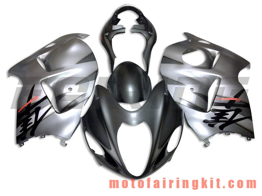 Kits de carenado aptos para GSXR1300 GSX-R 1300 GSXR 1300 1997 - 2007 Molde de inyección de plástico ABS Carrocería completa para motocicleta Marco de carrocería de posventa (plata y gris) B048