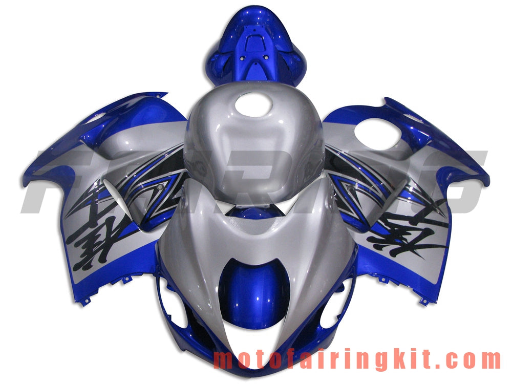 Fairing Kits Fit for GSXR1300 GSX-R 1300 GSXR 1300 1997 - 2007 Plastic ABS Injection Mold Complete Motorcycle Body Aftermarket Bodywork Frame (Silver & Blue) B049