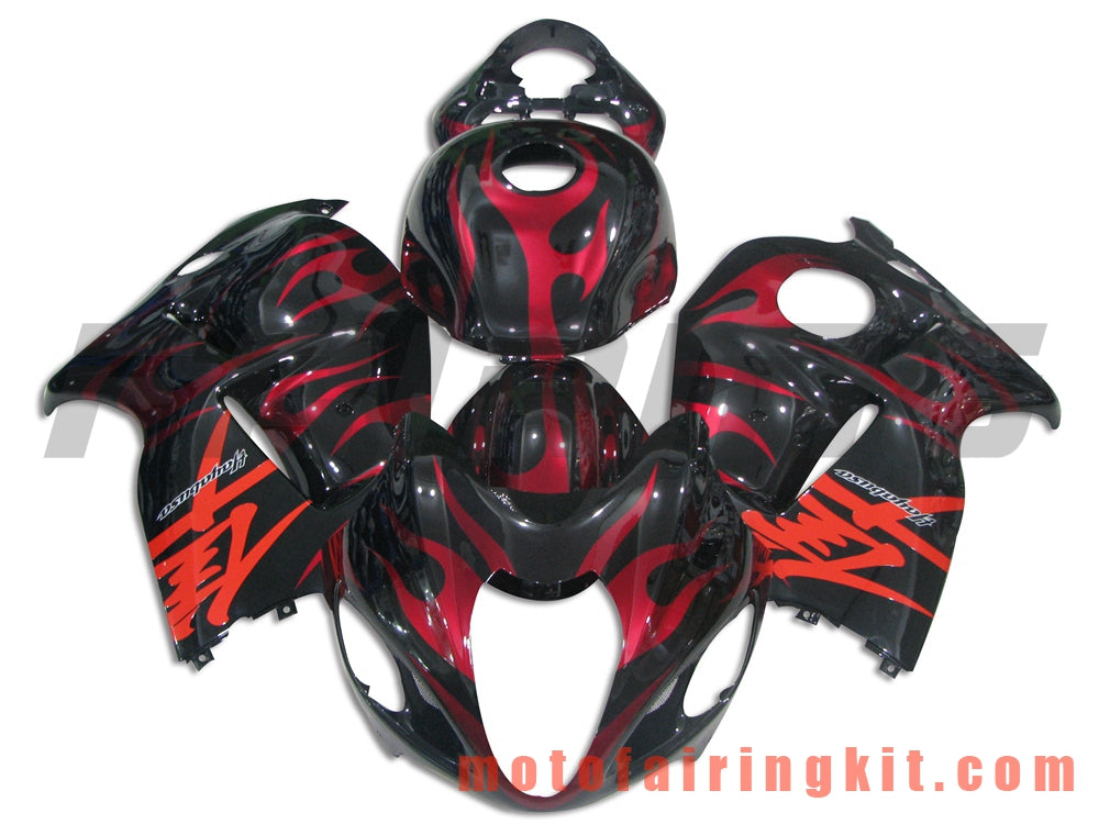 Fairing Kits Fit for GSXR1300 GSX-R 1300 GSXR 1300 1997 - 2007 Plastic ABS Injection Mold Complete Motorcycle Body Aftermarket Bodywork Frame (Black & Red) B050