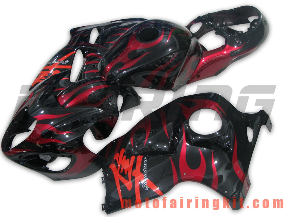 Fairing Kits Fit for GSXR1300 GSX-R 1300 GSXR 1300 1997 - 2007 Plastic ABS Injection Mold Complete Motorcycle Body Aftermarket Bodywork Frame (Black & Red) B050