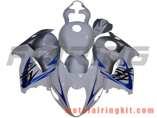 Kits de carenado aptos para GSXR1300 GSX-R 1300 GSXR 1300 1997 - 2007 Molde de inyección de plástico ABS Carrocería completa para motocicleta Carrocería del mercado de accesorios Marco (blanco y plateado) B051