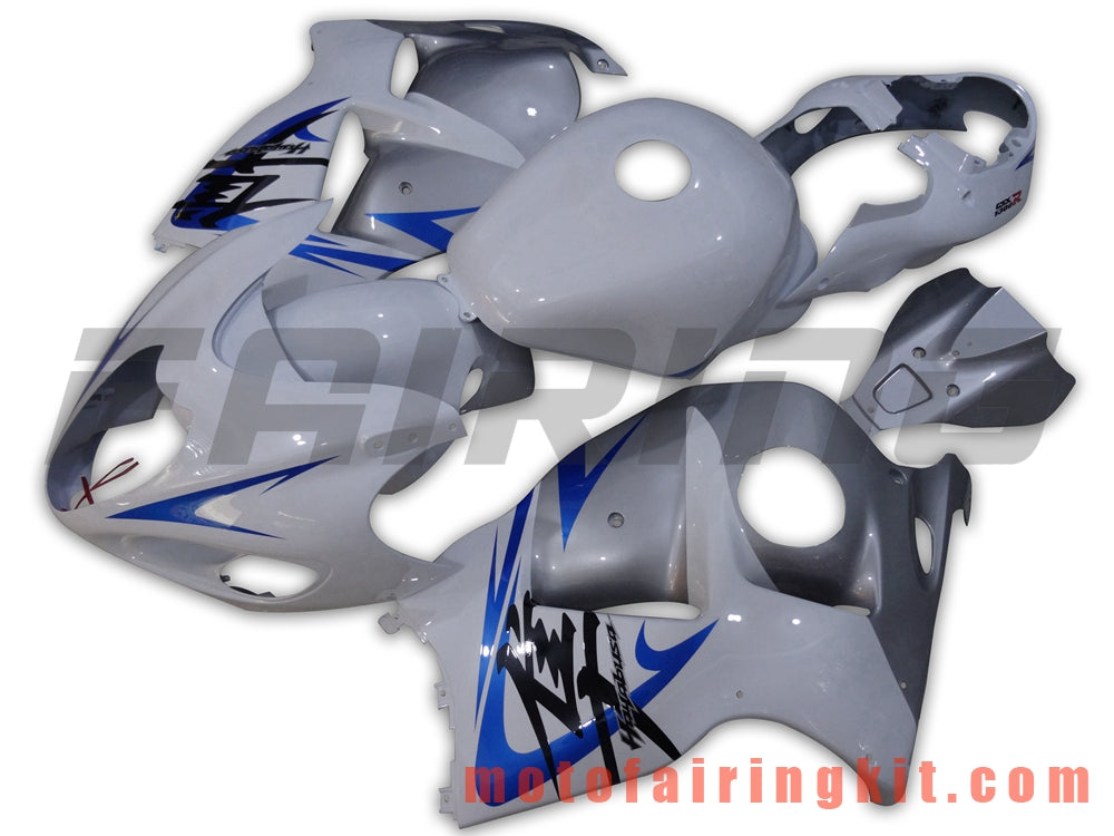 Fairing Kits Fit for GSXR1300 GSX-R 1300 GSXR 1300 1997 - 2007 Plastic ABS Injection Mold Complete Motorcycle Body Aftermarket Bodywork Frame (White & Silver) B051