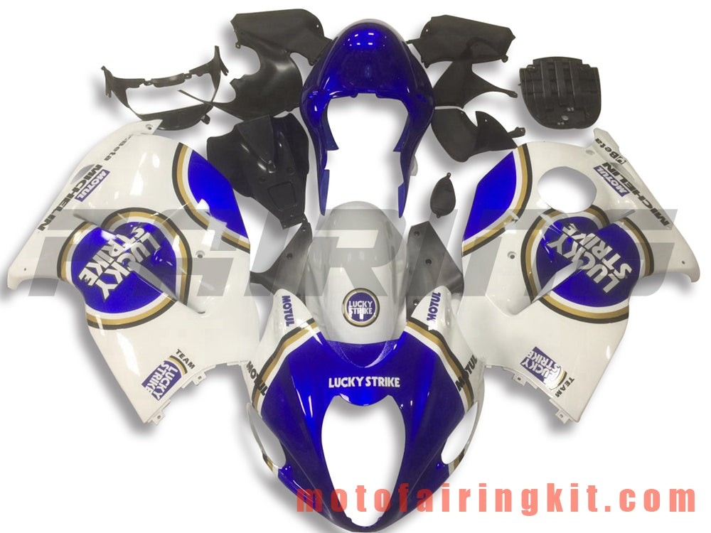 フェアリングキット GSXR1300 GSX-R 1300 GSXR 1300 1997 - 2007 プラスチック ABS 射出成形 完全なオートバイボディ アフターマーケットボディワークフレーム (ホワイト &amp; ブルー) B054