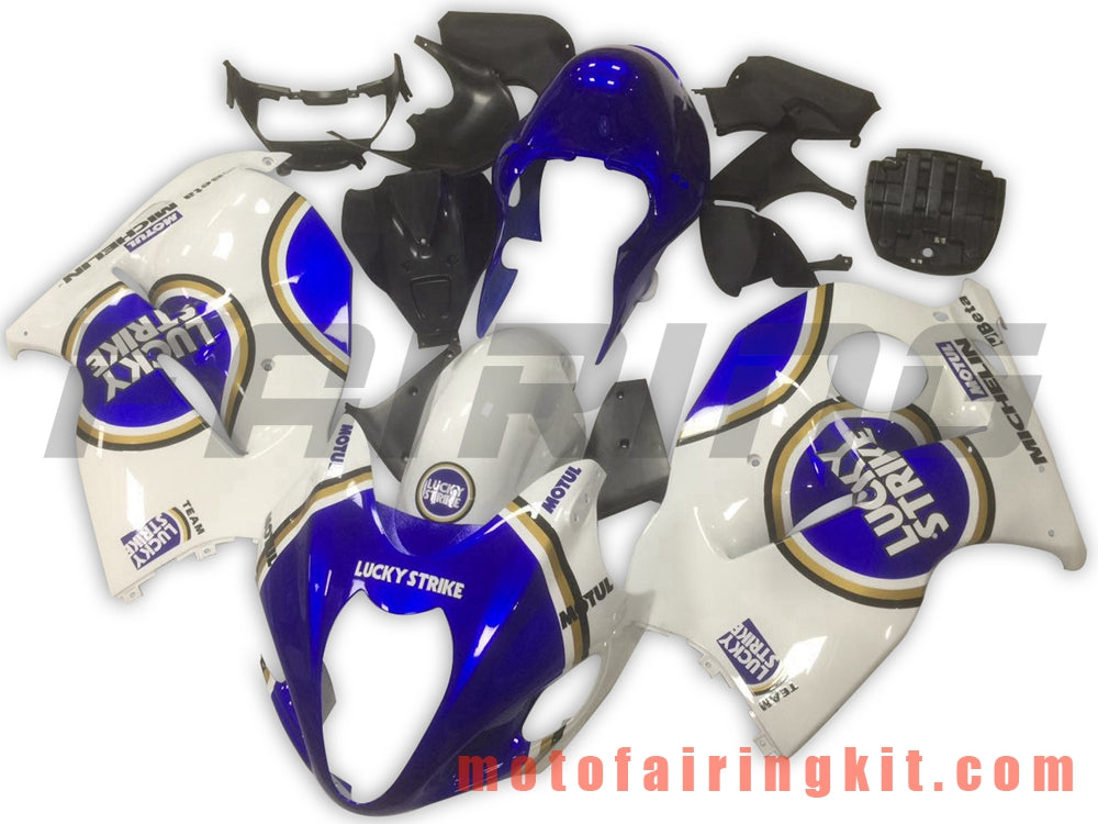 フェアリングキット GSXR1300 GSX-R 1300 GSXR 1300 1997 - 2007 プラスチック ABS 射出成形 完全なオートバイボディ アフターマーケットボディワークフレーム (ホワイト &amp; ブルー) B054