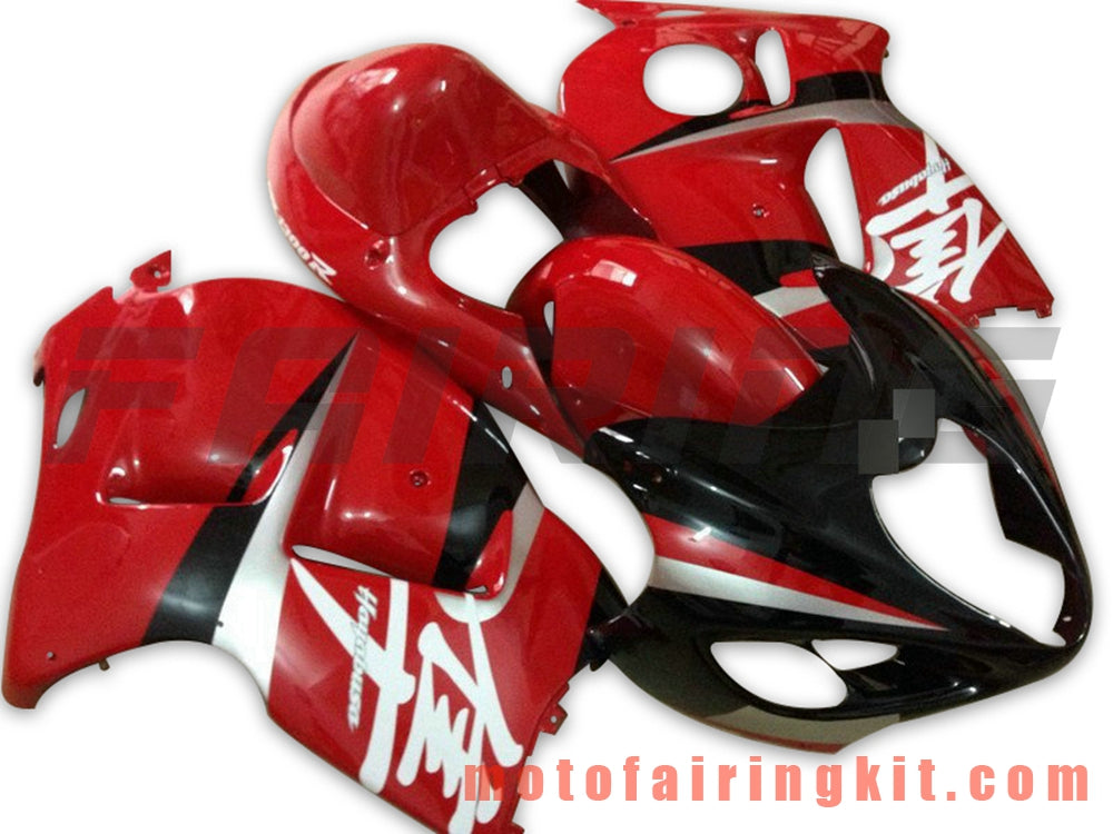 Kits de carenado aptos para GSXR1300 GSX-R 1300 GSXR 1300 1997 - 2007 Molde de inyección de plástico ABS Carrocería completa para motocicleta Marco de carrocería de posventa (rojo y negro) B059