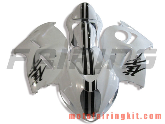 Kits de carenado aptos para GSXR1300 GSX-R 1300 GSXR 1300 1997 - 2007 Molde de inyección de plástico ABS Carrocería completa para motocicleta Marco de carrocería de posventa (blanco y negro) B060