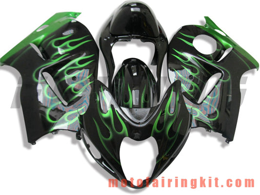 Fairing Kits Fit for GSXR1300 GSX-R 1300 GSXR 1300 1997 - 2007 Plastic ABS Injection Mold Complete Motorcycle Body Aftermarket Bodywork Frame (Black & Green) B061