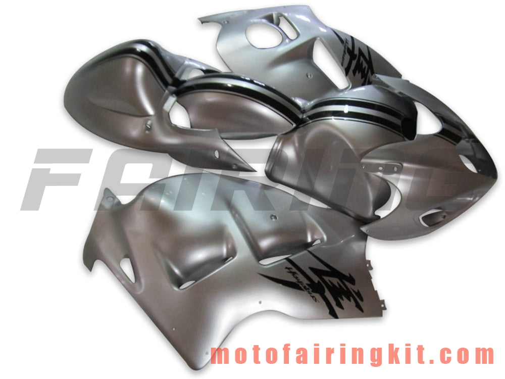 Kits de carenado aptos para GSXR1300 GSX-R 1300 GSXR 1300 1997 - 2007 Molde de inyección de plástico ABS Carrocería completa para motocicleta Marco de carrocería de posventa (plata y negro) B062