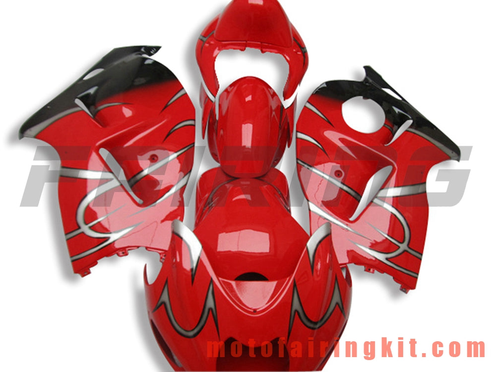 Kits de carenado aptos para GSXR1300 GSX-R 1300 GSXR 1300 1997 - 2007 Molde de inyección de plástico ABS Carrocería completa para motocicleta Marco de carrocería de posventa (rojo y negro) B065