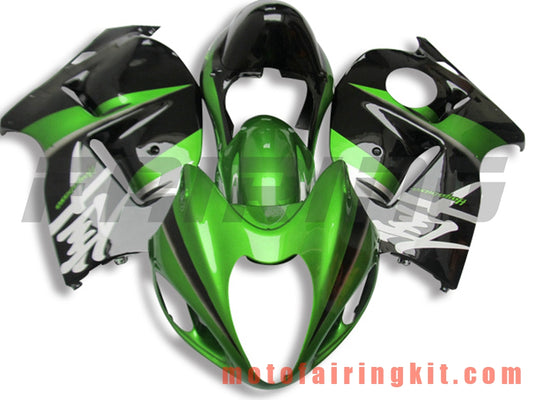 Kits de carenado aptos para GSXR1300 GSX-R 1300 GSXR 1300 1997 - 2007 Molde de inyección de plástico ABS Carrocería completa para motocicleta Marco de carrocería de posventa (verde y negro) B066