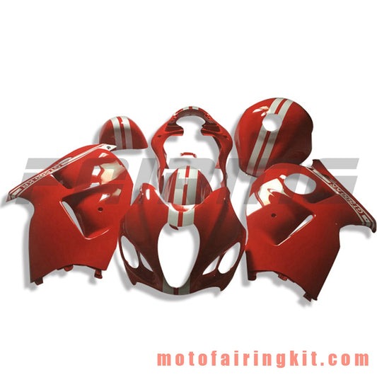 Kits de carenado aptos para GSXR1300 GSX-R 1300 GSXR 1300 1997 - 2007 Molde de inyección de plástico ABS Carrocería completa para motocicleta Marco de carrocería de posventa (rojo y blanco) B068