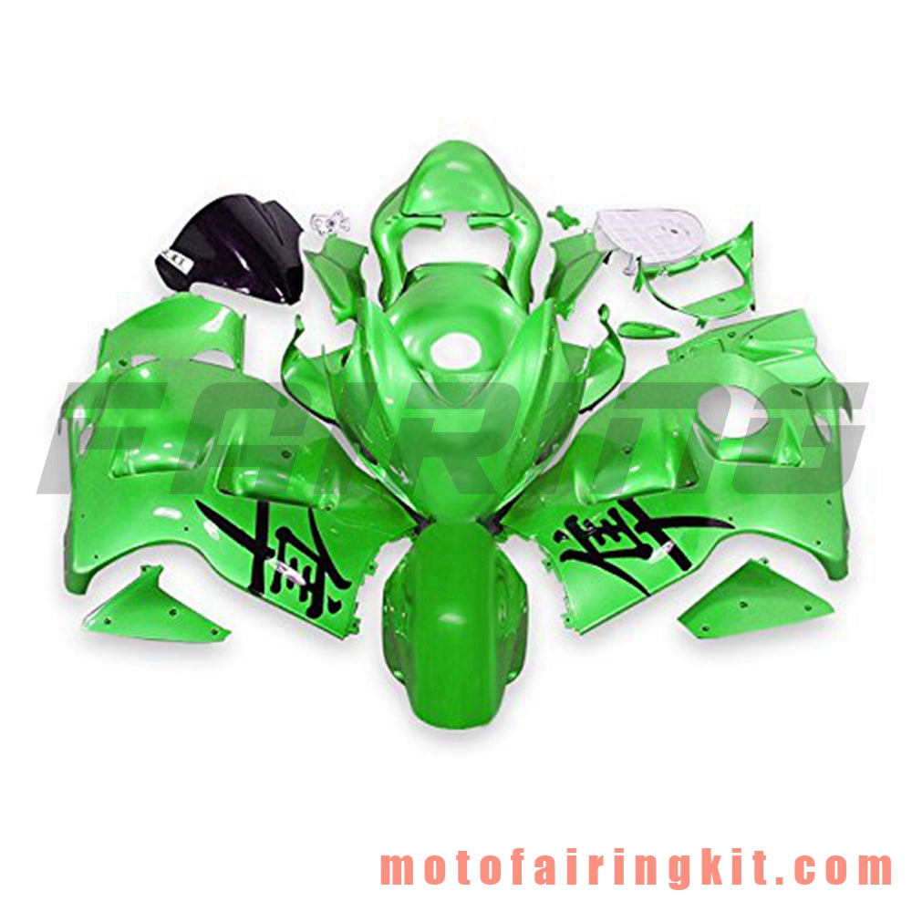 Kits de carenado aptos para GSXR1300 GSX-R 1300 GSXR 1300 1997 - 2007 Molde de inyección de plástico ABS Carrocería completa para motocicleta Carrocería del mercado de accesorios Marco (verde) B074