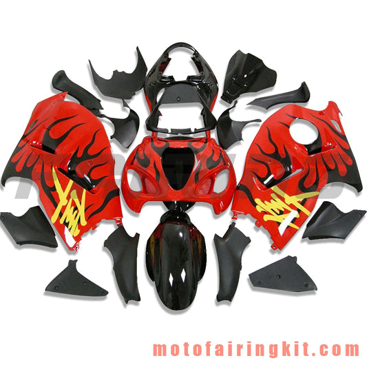 Kits de carenado aptos para GSXR1300 GSX-R 1300 GSXR 1300 1997 - 2007 Molde de inyección de plástico ABS Carrocería completa para motocicleta Marco de carrocería de posventa (rojo y negro) B081