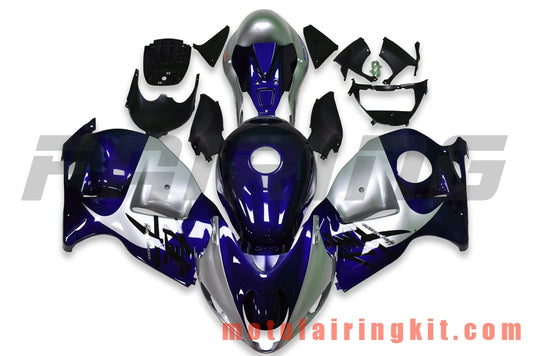 フェアリングキット GSXR1300 GSX-R 1300 GSXR 1300 1997 - 2007 プラスチック ABS 射出成形 完全なオートバイボディ アフターマーケットボディワークフレーム (ブルー &amp; シルバー) B090