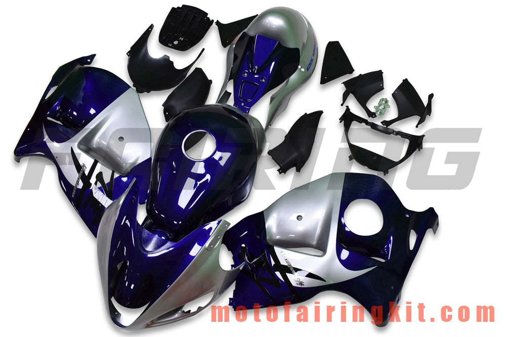 Fairing Kits Fit for GSXR1300 GSX-R 1300 GSXR 1300 1997 - 2007 Plastic ABS Injection Mold Complete Motorcycle Body Aftermarket Bodywork Frame (Blue & Silver) B090