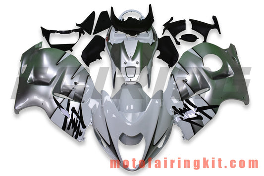 Kits de carenado aptos para GSXR1300 GSX-R 1300 GSXR 1300 1997 - 2007 Molde de inyección de plástico ABS Carrocería completa para motocicleta Marco de carrocería de posventa (blanco y plateado) B091