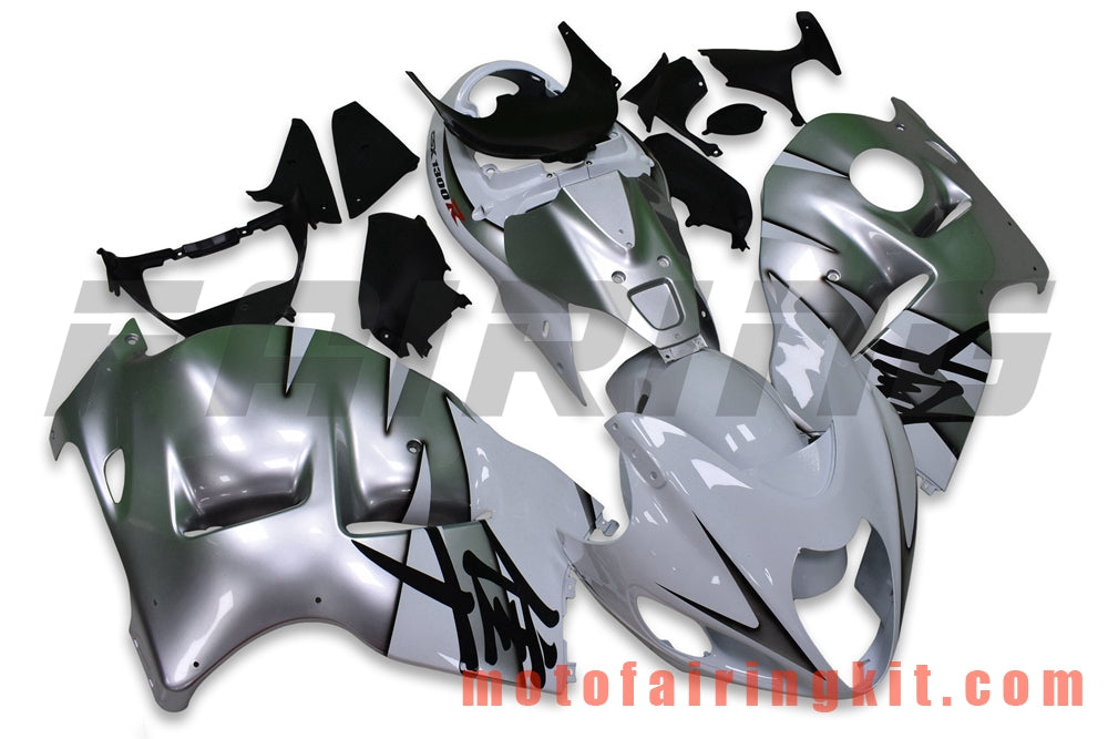 Fairing Kits Fit for GSXR1300 GSX-R 1300 GSXR 1300 1997 - 2007 Plastic ABS Injection Mold Complete Motorcycle Body Aftermarket Bodywork Frame (White & Silver) B091