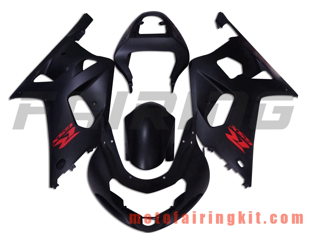 Fairing Kits Fit for GSX-R750 GSX-R600 2001 2002 2003 Plastic ABS Injection Mold Complete Motorcycle Body Aftermarket Bodywork Frame (Black) B009