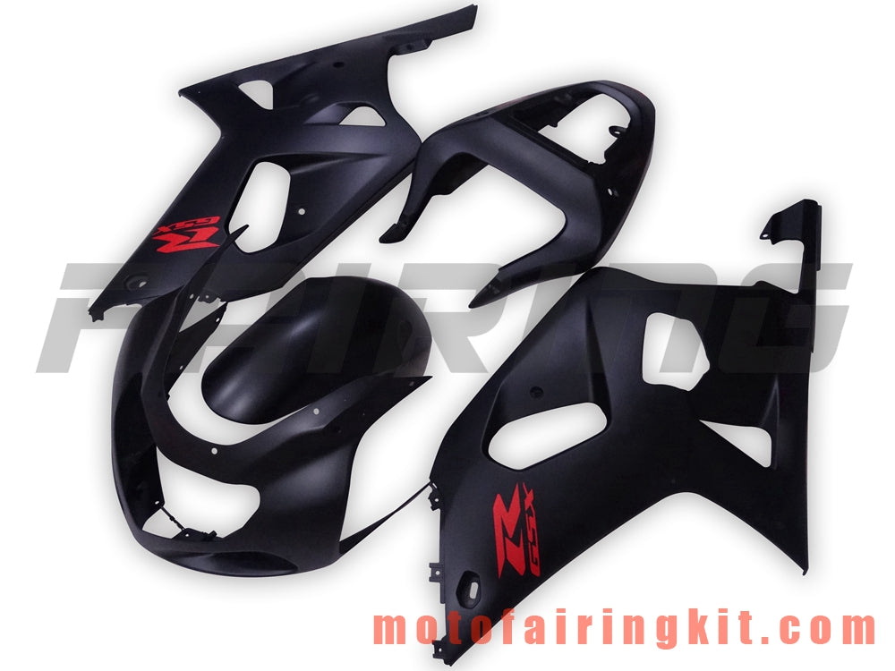 Kits de carenado aptos para GSX-R750 GSX-R600 2001 2002 2003 Molde de inyección de plástico ABS Carrocería completa para motocicleta Marco de carrocería de posventa (negro) B009