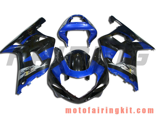 Kits de carenado aptos para GSX-R750 GSX-R600 2001 2002 2003 Molde de inyección de plástico ABS Carrocería completa para motocicleta Marco de carrocería de posventa (negro y azul) B067