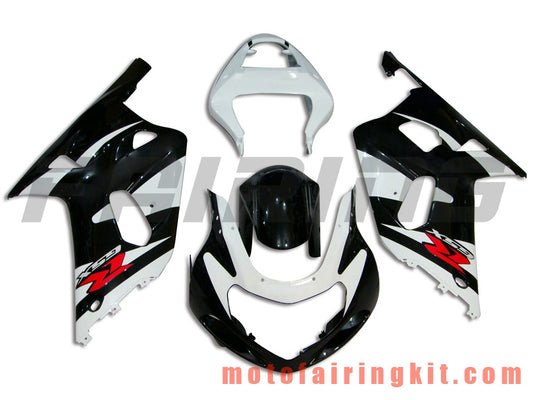 Kits de carenado aptos para GSX-R750 GSX-R600 2001 2002 2003 Molde de inyección de plástico ABS Carrocería completa para motocicleta Marco de carrocería de posventa (blanco y negro) B071