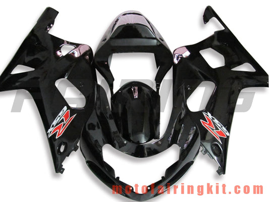 Fairing Kits Fit for GSX-R750 GSX-R600 2001 2002 2003 Plastic ABS Injection Mold Complete Motorcycle Body Aftermarket Bodywork Frame (Black) B125