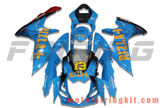 Kits de carenado aptos para GSX-R750 GSX-R600 K11 2011 2012 2013 2014 2015 2016 2017 2018 2019 Molde de inyección de plástico ABS Carrocería completa para motocicleta Carrocería del mercado de accesorios Marco (azul) B003