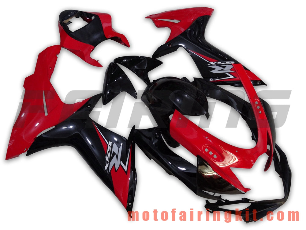 Kits de carenado aptos para GSX-R750 GSX-R600 K11 2011 2012 2013 2014 2015 2016 2017 2018 2019 Molde de inyección de plástico ABS Carrocería completa para motocicleta Carrocería del mercado de accesorios Marco (rojo y negro) B004