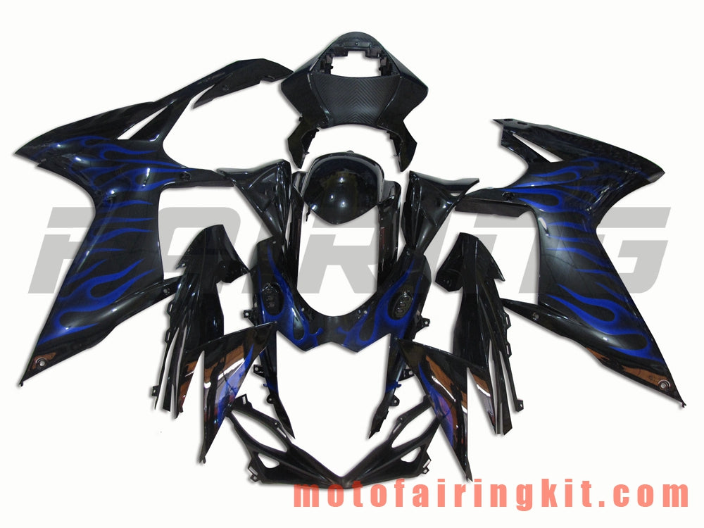 Kits de carenado aptos para GSX-R750 GSX-R600 K11 2011 2012 2013 2014 2015 2016 2017 2018 2019 Molde de inyección de plástico ABS Carrocería completa para motocicleta Carrocería del mercado de accesorios Marco (negro) B008