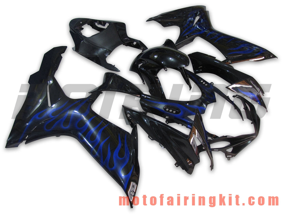 Kits de carenado aptos para GSX-R750 GSX-R600 K11 2011 2012 2013 2014 2015 2016 2017 2018 2019 Molde de inyección de plástico ABS Carrocería completa para motocicleta Carrocería del mercado de accesorios Marco (negro) B008