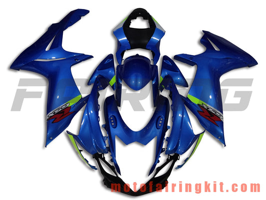 Kits de carenado aptos para GSX-R750 GSX-R600 K11 2011 2012 2013 2014 2015 2016 2017 2018 2019 Molde de inyección de plástico ABS Carrocería completa para motocicleta Marco de carrocería de posventa (azul y negro) B012