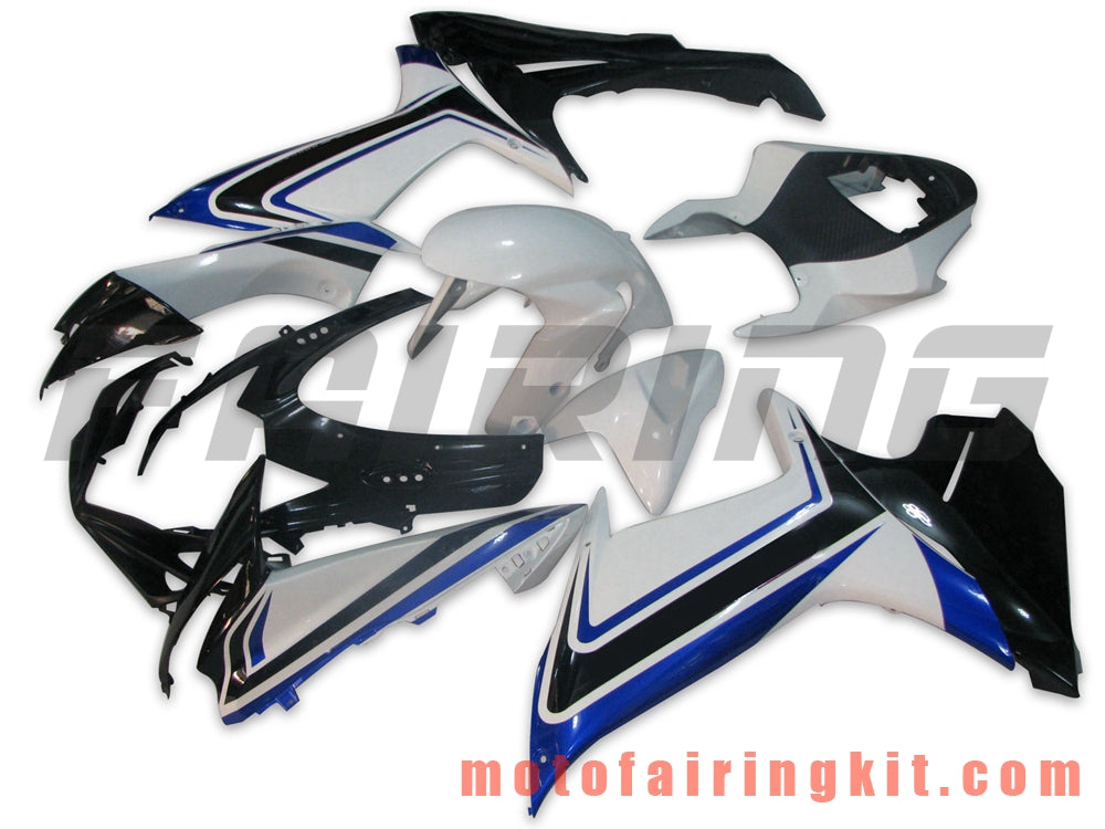 Fairing Kits Fit for GSX-R750 GSX-R600 K11 2011 2012 2013 2014 2015 2016 2017 2018 2019 Plastic ABS Injection Mold Complete Motorcycle Body Aftermarket Bodywork Frame (White & Black) B017