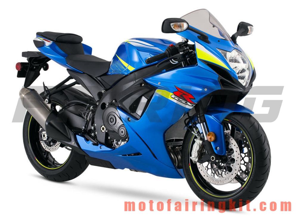 フェアリングキット GSX-R750 GSX-R600 K11 2011 2012 2013 2014 2015 2016 2017 2018 2019 プラスチック ABS 射出成型 完全なオートバイボディ アフターマーケットボディワークフレーム (ブルー) B020