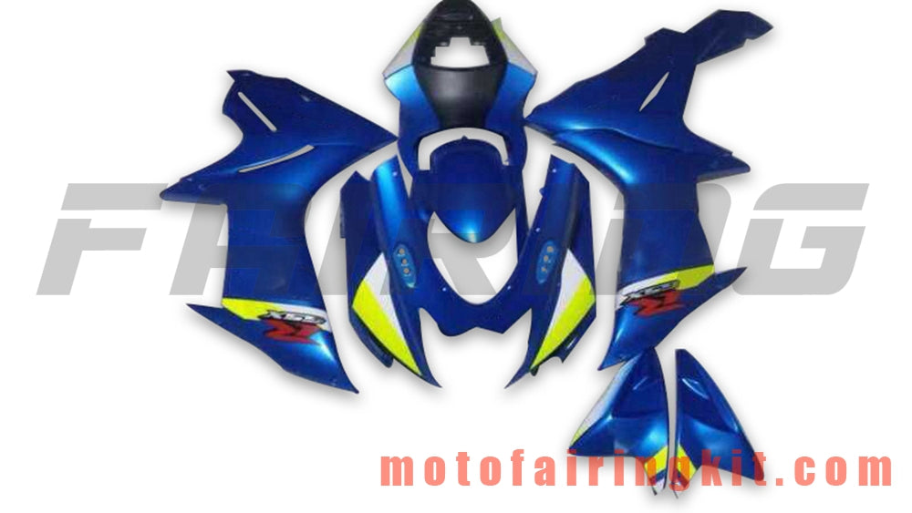 フェアリングキット GSX-R750 GSX-R600 K11 2011 2012 2013 2014 2015 2016 2017 2018 2019 プラスチック ABS 射出成型 完全なオートバイボディ アフターマーケットボディワークフレーム (ブルー) B020