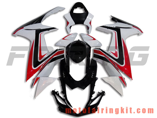 Kits de carenado aptos para GSX-R750 GSX-R600 K11 2011 2012 2013 2014 2015 2016 2017 2018 2019 Molde de inyección de plástico ABS Carrocería completa para motocicleta Carrocería del mercado de accesorios Marco (rojo y blanco) B023