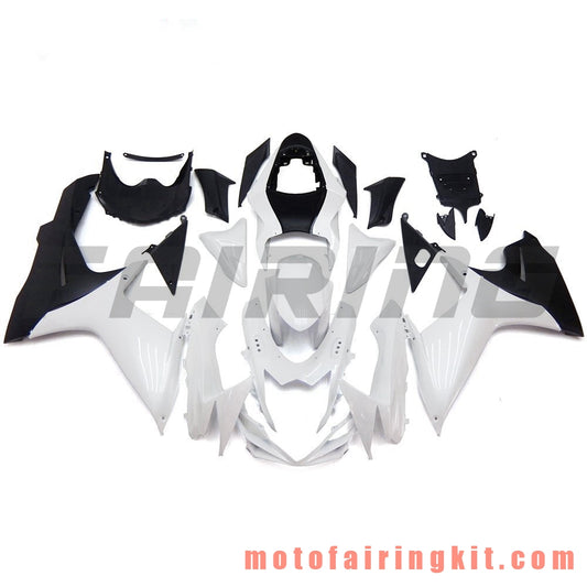 Fairing Kits Fit for GSX-R750 GSX-R600 K11 2011 2012 2013 2014 2015 2016 2017 2018 2019 Plastic ABS Injection Mold Complete Motorcycle Body Aftermarket Bodywork Frame (White) B032