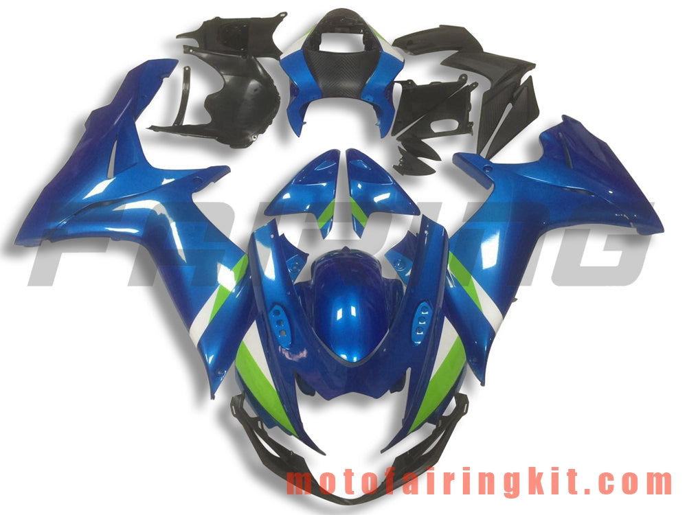 Fairing Kits Fit for GSX-R750 GSX-R600 K11 2011 2012 2013 2014 2015 2016 2017 2018 2019 Plastic ABS Injection Mold Complete Motorcycle Body Aftermarket Bodywork Frame (Blue & Black) B033