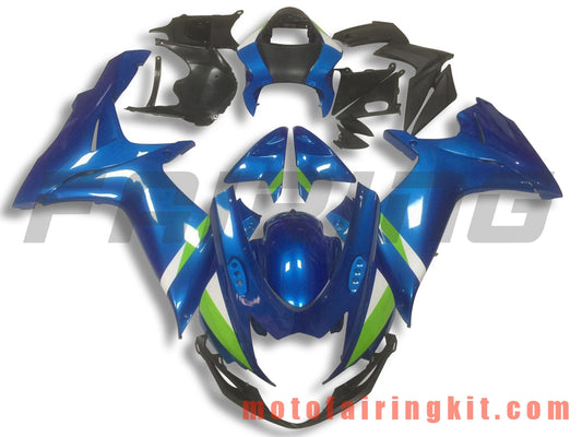 Kits de carenado aptos para GSX-R750 GSX-R600 K11 2011 2012 2013 2014 2015 2016 2017 2018 2019 Molde de inyección de plástico ABS Carrocería completa para motocicleta Carrocería de posventa Marco (azul y negro) B033