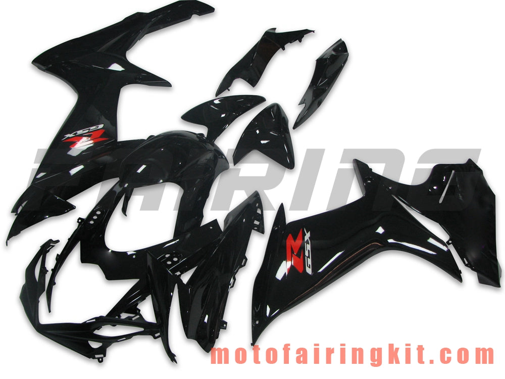 Fairing Kits Fit for GSX-R750 GSX-R600 K11 2011 2012 2013 2014 2015 2016 2017 2018 2019 Plastic ABS Injection Mold Complete Motorcycle Body Aftermarket Bodywork Frame (Black) B041