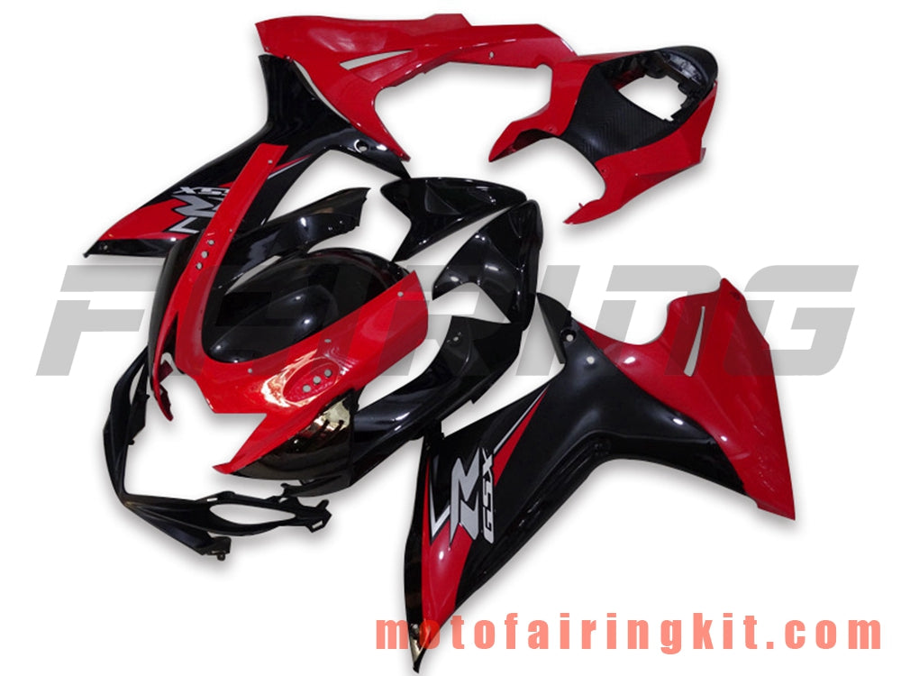 Fairing Kits Fit for GSX-R750 GSX-R600 K11 2011 2012 2013 2014 2015 2016 2017 2018 2019 Plastic ABS Injection Mold Complete Motorcycle Body Aftermarket Bodywork Frame (Red & Black) B043