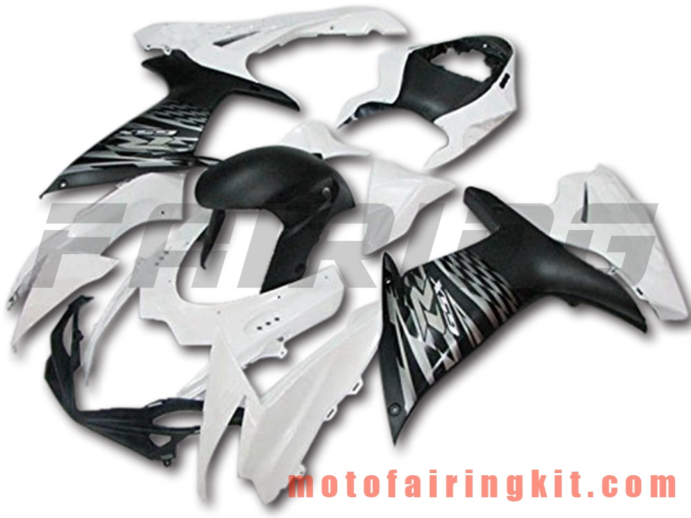 Kits de carenado aptos para GSX-R750 GSX-R600 K11 2011 2012 2013 2014 2015 2016 2017 2018 2019 Molde de inyección de plástico ABS Carrocería completa para motocicleta Marco de carrocería de posventa (blanco y negro) B054