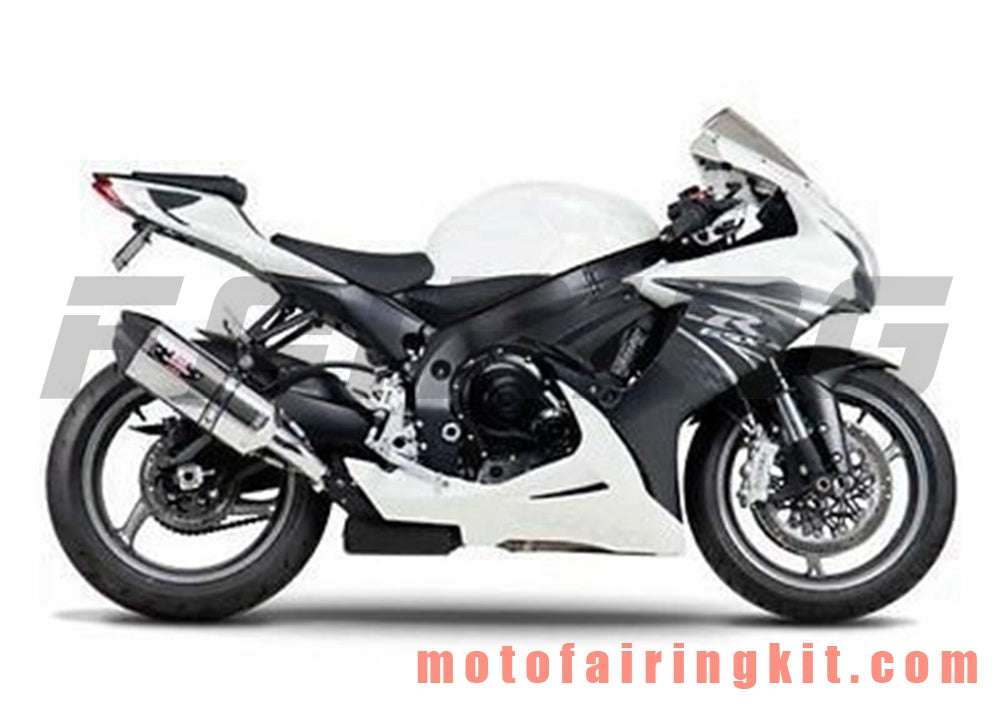 Fairing Kits Fit for GSX-R750 GSX-R600 K11 2011 2012 2013 2014 2015 2016 2017 2018 2019 Plastic ABS Injection Mold Complete Motorcycle Body Aftermarket Bodywork Frame (White & Black) B055