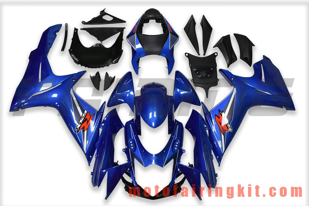 フェアリングキット GSX-R750 GSX-R600 K11 2011 2012 2013 2014 2015 2016 2017 2018 2019 プラスチック ABS 射出成型 完全なオートバイボディ アフターマーケットボディワークフレーム (ブルー) B057